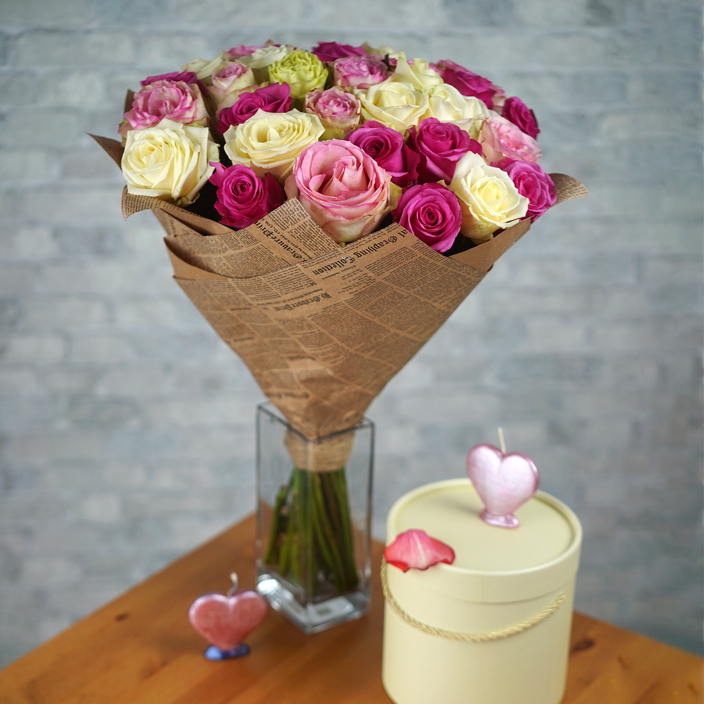 Букет из 31 розы «Валентинка»